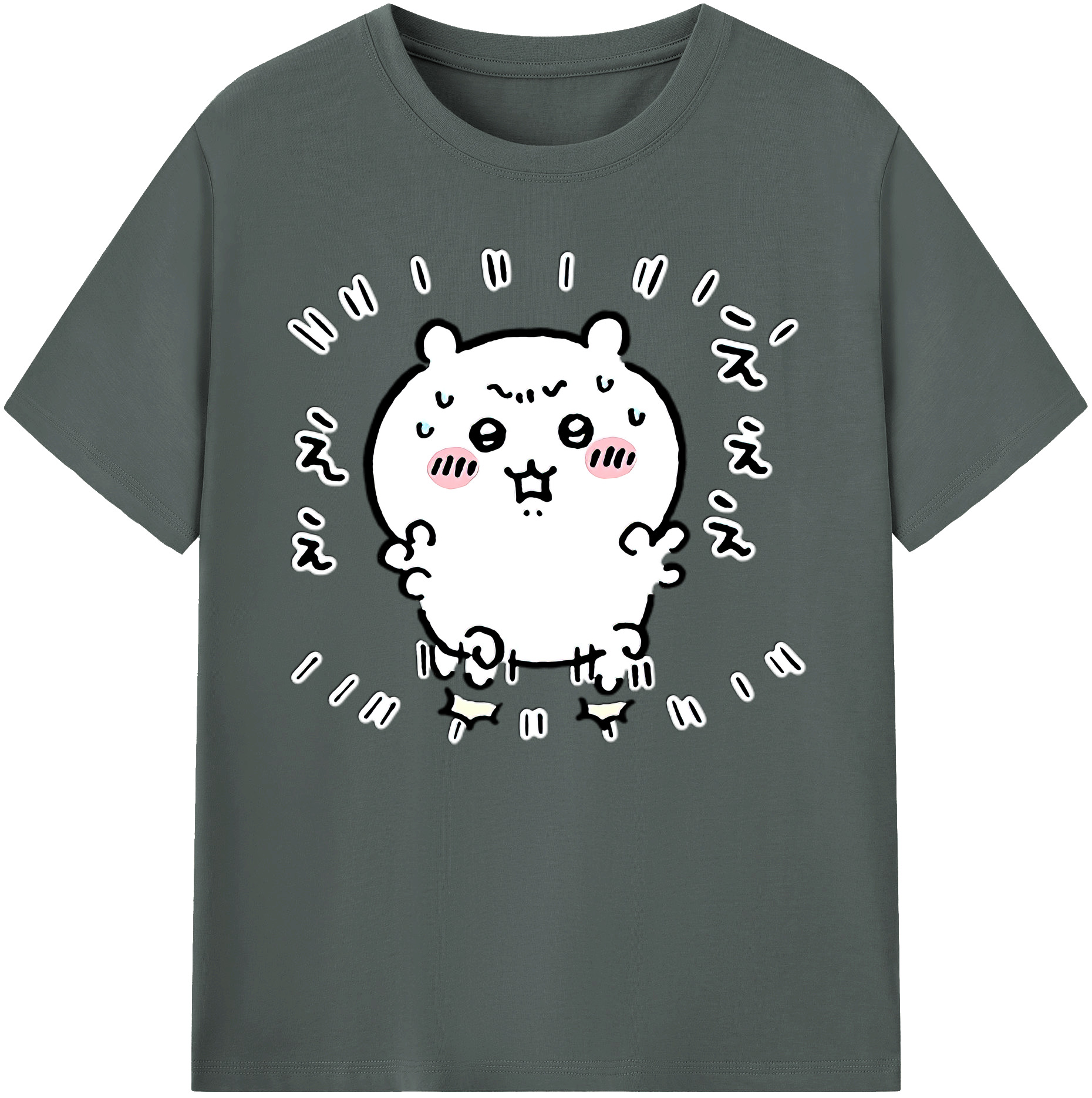 （画像用） ちいかわ ちいかわ Chii-kawa chiikawa 綿100％ メンズ半袖Tシャツ｜肌触りやわらか＆通気性